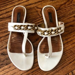 DOLCE & GABBANA Gold Chain Sandals